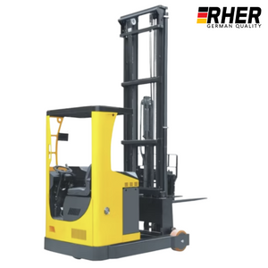 2.500 Kgs / 8.0 metros. Apilador Reach RHER Full Eléctrico Hombre a Bordo Sentado